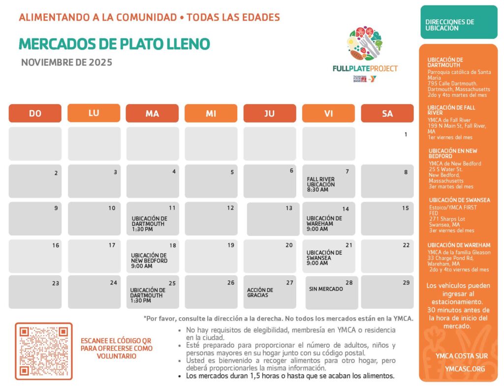 November 2025 Full Plate Project Spanish Calendar